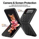 For Samsung Galaxy Z Flip3 5G Rhombus Hinge Phone Case(Black)