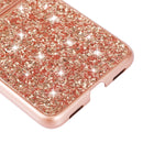 For Huawei P50 Pocket Glitter Powder Shockproof TPU Folding Phone Case(Black)