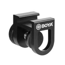 BOYA BY-C12 Camera Microphone Holder Mobile Phone Hot Shoe Bracket(Black)