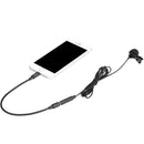 BOYA BY-M2 8 Pin Interface Omnidirectional Lavalier Microphone(Black)