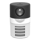T400 100 inch Screen 3000 Lumens LED Mini Projector, Plug Type:EU Plug(Black White)