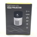 T400 100 inch Screen 3000 Lumens LED Mini Projector, Plug Type:EU Plug(Black White)