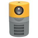 T400 100 inch Screen 3000 Lumens LED Mini Projector, Plug Type:AU Plug(Grey Yellow)