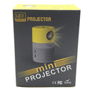 T400 100 inch Screen 3000 Lumens LED Mini Projector, Plug Type:AU Plug(Grey Yellow)