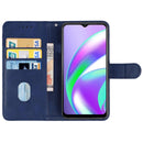 Leather Phone Case For OPPO Realme C12(Blue)
