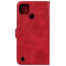 Leather Phone Case For OPPO Realme C25Y(Red)