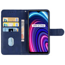 Leather Phone Case For OPPO Realme C25Y(Blue)