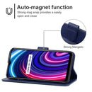 Leather Phone Case For OPPO Realme C25Y(Blue)