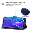 Leather Phone Case For OPPO Realme X2(Blue)