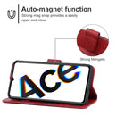 Leather Phone Case For OPPO Reno Ace(Red)