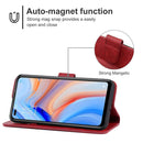 Leather Phone Case For OPPO Reno4 5G(Red)