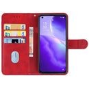 Leather Phone Case For OPPO Reno5 5G(Red)