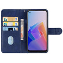 Leather Phone Case For OPPO Reno7 5G Foreign Version / Find X5 Lite(Blue)