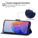 Leather Phone Case For OPPO Reno7 5G Foreign Version / Find X5 Lite(Blue)