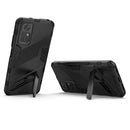For Xiaomi Redmi Note 11 / Note 11S Global Punk Armor 2 in 1 PC + TPU Shockproof Phone Case with Invisible Holder(Black)