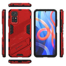 For Xiaomi Redmi Note 11 / Note 11S Global Punk Armor 2 in 1 PC + TPU Shockproof Phone Case with Invisible Holder(Red)