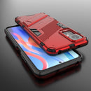 For Xiaomi Redmi Note 11 / Note 11S Global Punk Armor 2 in 1 PC + TPU Shockproof Phone Case with Invisible Holder(Red)