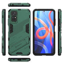 For Xiaomi Redmi Note 11 / Note 11S Global Punk Armor 2 in 1 PC + TPU Shockproof Phone Case with Invisible Holder(Green)