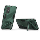 For Xiaomi Redmi Note 11 / Note 11S Global Punk Armor 2 in 1 PC + TPU Shockproof Phone Case with Invisible Holder(Green)