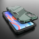 For Xiaomi Redmi Note 11 / Note 11S Global Punk Armor 2 in 1 PC + TPU Shockproof Phone Case with Invisible Holder(Green)