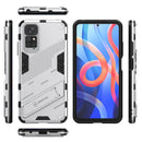 For Xiaomi Redmi Note 11 / Note 11S Global Punk Armor 2 in 1 PC + TPU Shockproof Phone Case with Invisible Holder(White)