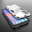 For Xiaomi Redmi Note 11 / Note 11S Global Punk Armor 2 in 1 PC + TPU Shockproof Phone Case with Invisible Holder(White)