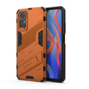 For Xiaomi Redmi Note 11 / Note 11S Global Punk Armor 2 in 1 PC + TPU Shockproof Phone Case with Invisible Holder(Orange)