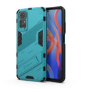 For Xiaomi Redmi Note 11 / Note 11S Global Punk Armor 2 in 1 PC + TPU Shockproof Phone Case with Invisible Holder(Blue)