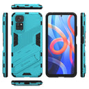 For Xiaomi Redmi Note 11 / Note 11S Global Punk Armor 2 in 1 PC + TPU Shockproof Phone Case with Invisible Holder(Blue)