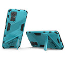 For Xiaomi Redmi Note 11 / Note 11S Global Punk Armor 2 in 1 PC + TPU Shockproof Phone Case with Invisible Holder(Blue)