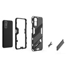 For Xiaomi Redmi Note 11 / Note 11S Global Punk Armor 2 in 1 PC + TPU Shockproof Phone Case with Invisible Holder(Orange)