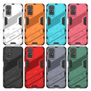 For Xiaomi Redmi Note 11 / Note 11S Global Punk Armor 2 in 1 PC + TPU Shockproof Phone Case with Invisible Holder(Red)