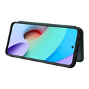 For Xiaomi Redmi Note 11 / Note 11S Global Carbon Fiber Texture Horizontal Flip PU Phone Case(Green)