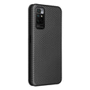 For Xiaomi Redmi Note 11 / Note 11S Global Carbon Fiber Texture Horizontal Flip PU Phone Case(Black)
