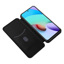 For Xiaomi Redmi Note 11 / Note 11S Global Carbon Fiber Texture Horizontal Flip PU Phone Case(Black)