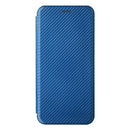 For Xiaomi Redmi Note 11 / Note 11S Global Carbon Fiber Texture Horizontal Flip PU Phone Case(Blue)