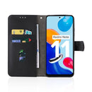 For Xiaomi Redmi Note 11 / Note 11S Global Skin Feel Magnetic Buckle Leather Phone Case(Black)