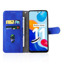 For Xiaomi Redmi Note 11 / Note 11S Global Skin Feel Magnetic Buckle Leather Phone Case(Blue)