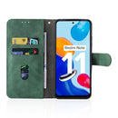 For Xiaomi Redmi Note 11 / Note 11S Global Skin Feel Magnetic Buckle Leather Phone Case(Green)