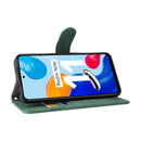 For Xiaomi Redmi Note 11 / Note 11S Global Skin Feel Magnetic Buckle Leather Phone Case(Green)