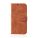 For Xiaomi Redmi Note 11 / Note 11S Global Skin Feel Magnetic Buckle Leather Phone Case(Brown)