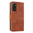 For Xiaomi Redmi Note 11 / Note 11S Global Skin Feel Magnetic Buckle Leather Phone Case(Brown)