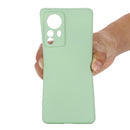 For Xiaomi 12 Pro Pure Color Liquid Silicone Phone Case(Green)