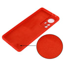 For Xiaomi 12 Pro Pure Color Liquid Silicone Phone Case(Red)