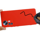 For Xiaomi 12 Pro Pure Color Liquid Silicone Phone Case(Red)