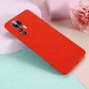 For Xiaomi 12 Pro Pure Color Liquid Silicone Phone Case(Red)