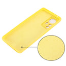 For Xiaomi 12 Pro Pure Color Liquid Silicone Phone Case(Yellow)