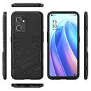 For OPPO Reno7 5G Global / Find X5 Lite Punk Armor 2 in 1 PC + TPU Shockproof Phone Case with Invisible Holder(Gray)
