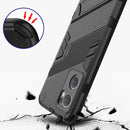 For OPPO Reno7 5G Global / Find X5 Lite Punk Armor 2 in 1 PC + TPU Shockproof Phone Case with Invisible Holder(Gray)