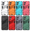 For OPPO Reno7 5G Global / Find X5 Lite Punk Armor 2 in 1 PC + TPU Shockproof Phone Case with Invisible Holder(Gray)
